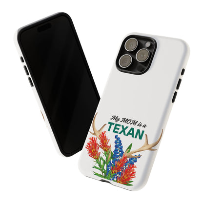 Texas MOM Phone Case - Tough & Stylish Floral Design