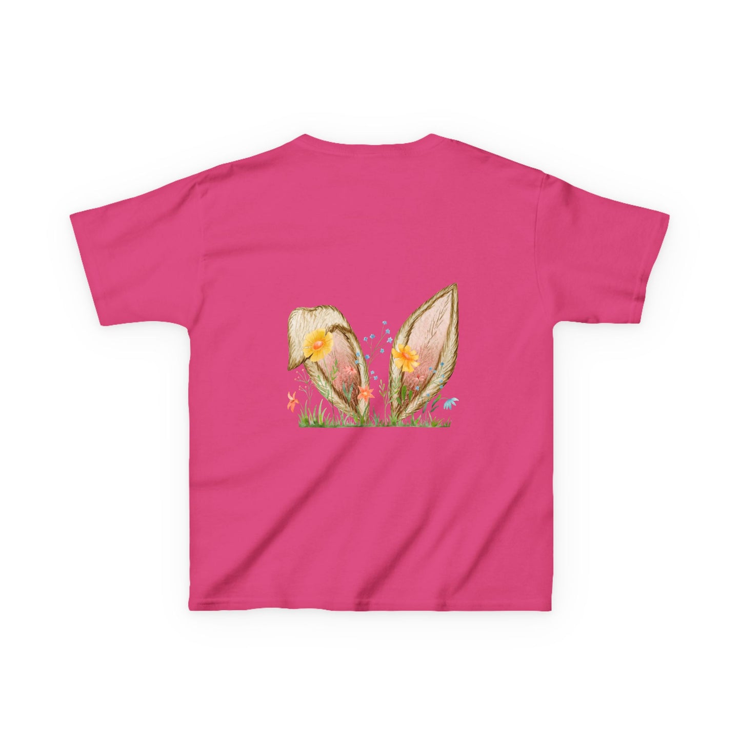 Bunny Ears and Flowers Graphic Tee - Perfect for Spring Celebrations