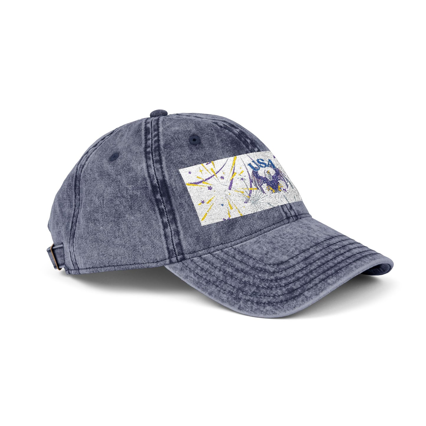 Patriotic Eagle Vintage Embroidery Cap, Retro Dad Hat