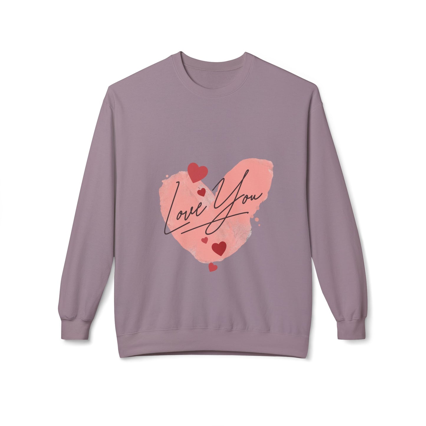 Love You Unisex Midweight Softstyle Fleece Crewneck Sweatshirt