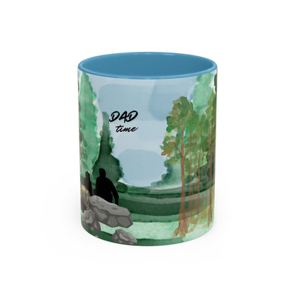 Dad Time Coffee Mug — Scenic Forest Father’s Day Accent Mug (11/15oz)