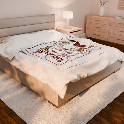 Til Death Do Us Part Velveteen Plush Blanket