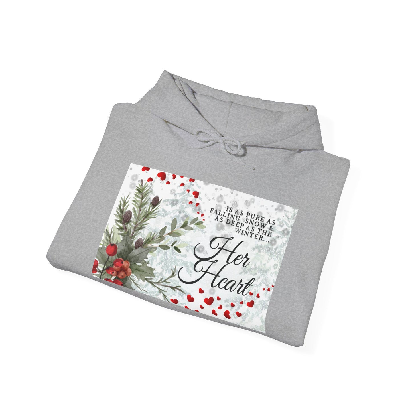 'Her Heart' Floral Winter Holiday Pullover