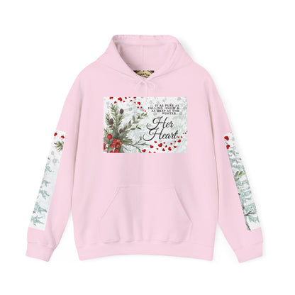 'Her Heart' Floral Winter Holiday Pullover