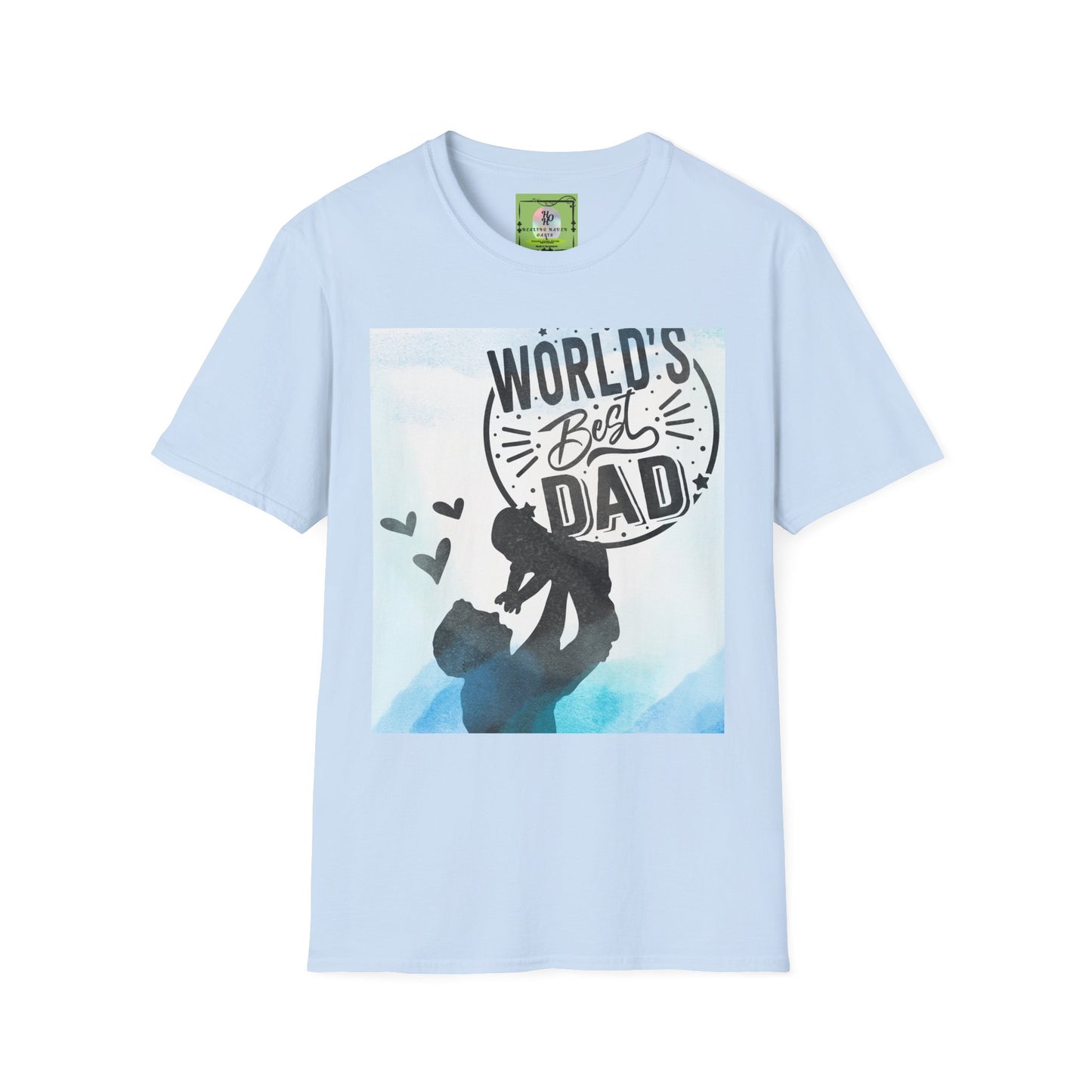 World's Best Dad T-Shirt — Dad & Child Silhouette Father’s Day Tee