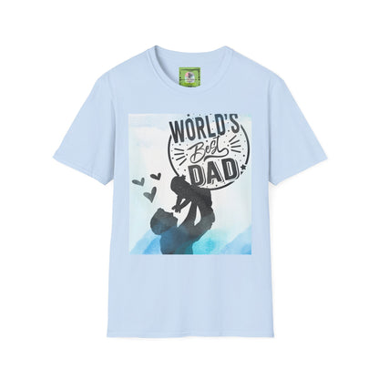 World's Best Dad T-Shirt — Dad & Child Silhouette Father’s Day Tee