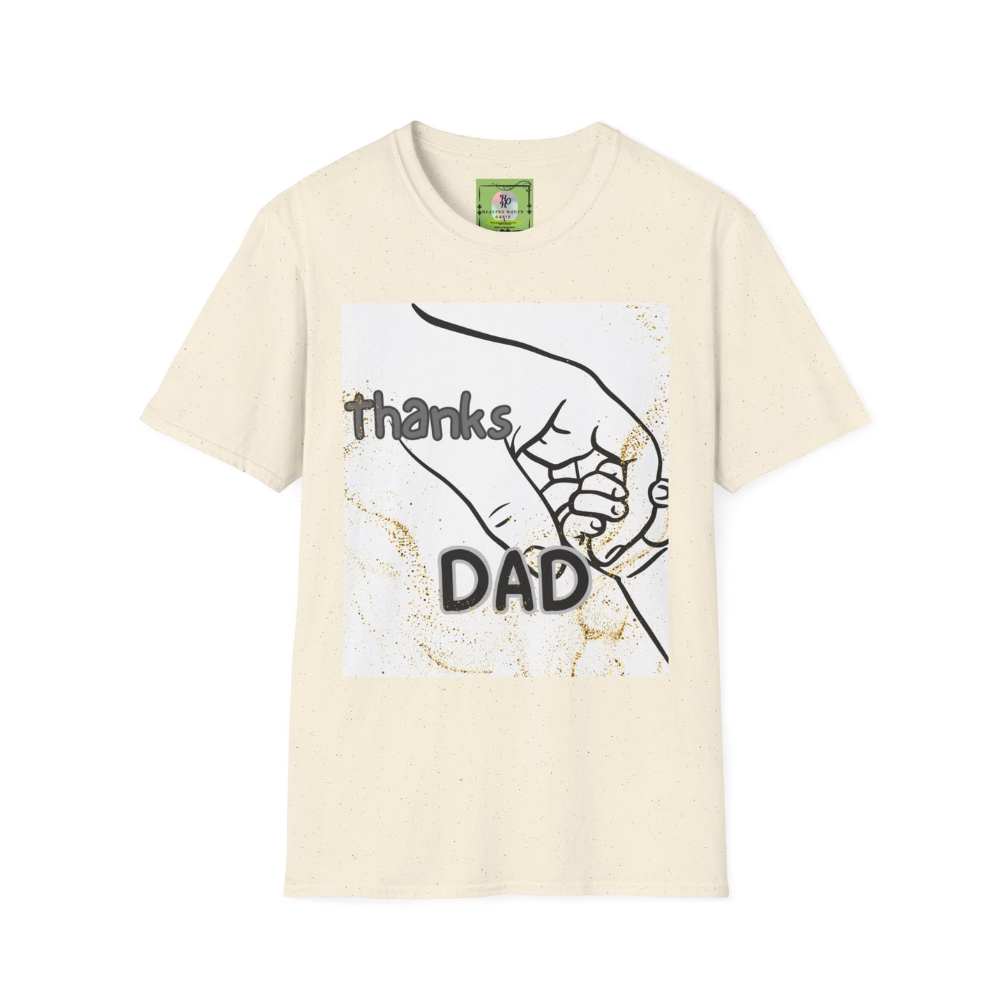Thanks Dad T-Shirt — Father and Baby Hand Graphic Tee for Father’s Day