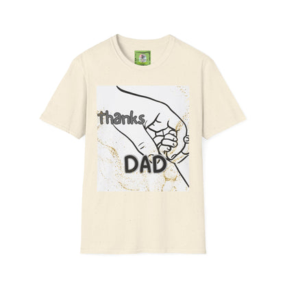 Thanks Dad T-Shirt — Father and Baby Hand Graphic Tee for Father’s Day