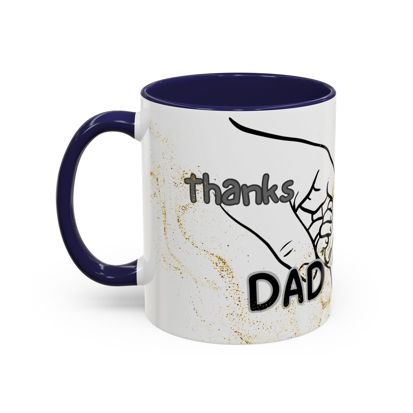 Thanks Dad Accent Coffee Mug — 'Thanks Dad' Father's Day Gift