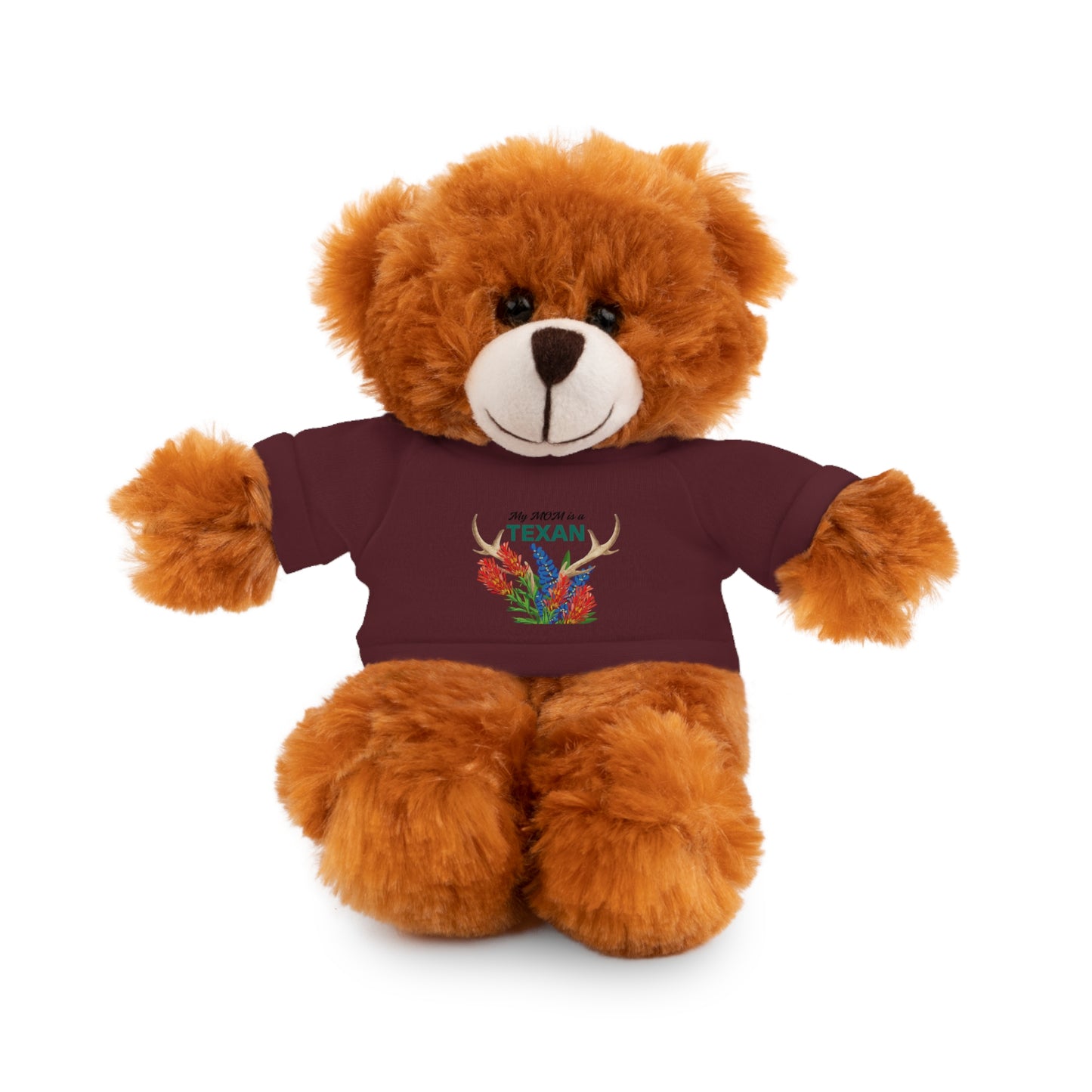 Texas MOM-Themed Stuffed Animal with Tee - Perfect Gift for Kids and Collectors