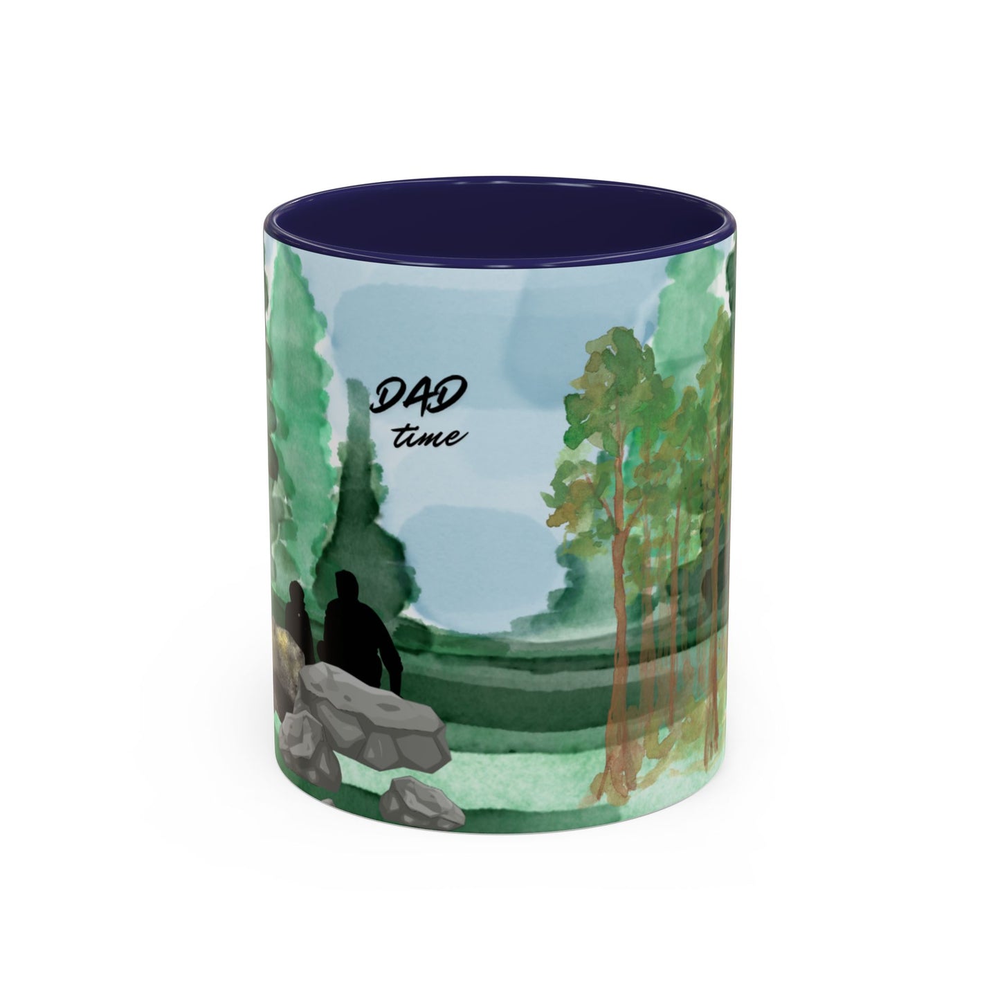 Dad Time Coffee Mug — Scenic Forest Father’s Day Accent Mug (11/15oz)