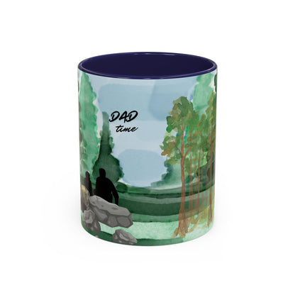 Dad Time Coffee Mug — Scenic Forest Father’s Day Accent Mug (11/15oz)