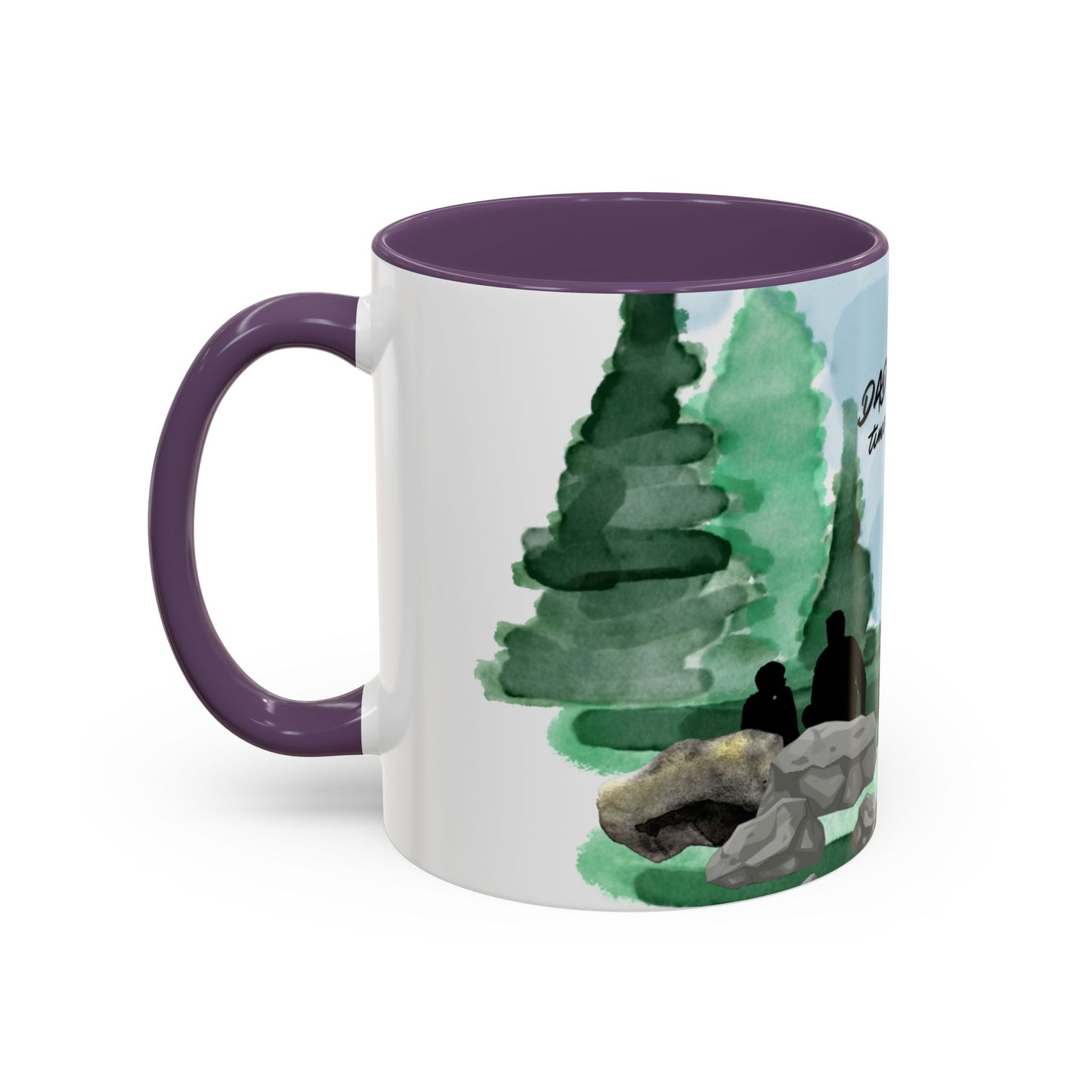 Dad Time Coffee Mug — Scenic Forest Father’s Day Accent Mug (11/15oz)