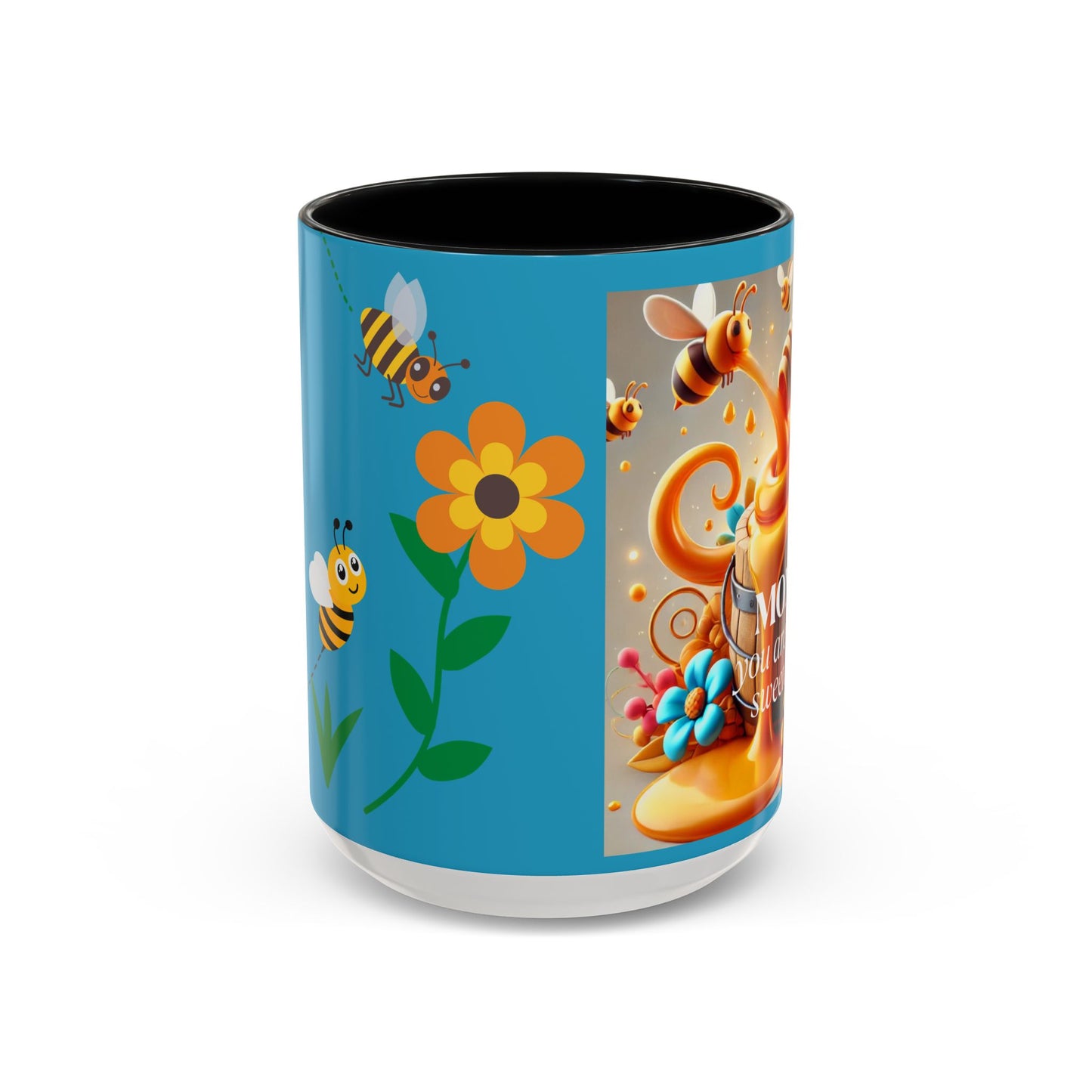 Sweetest Mom Coffee Mug - Bee & Honey Design - Perfect Gift for Mother's Day