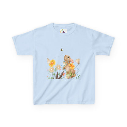 Bunny Ears and Flowers Graphic Tee - Perfect for Spring Celebrations
