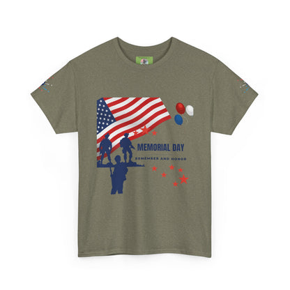 Memorial Day Tribute Tee, Unisex Cotton Shirt, Veterans Day Gift, Patriotic T-shirt, Remembrance Apparel