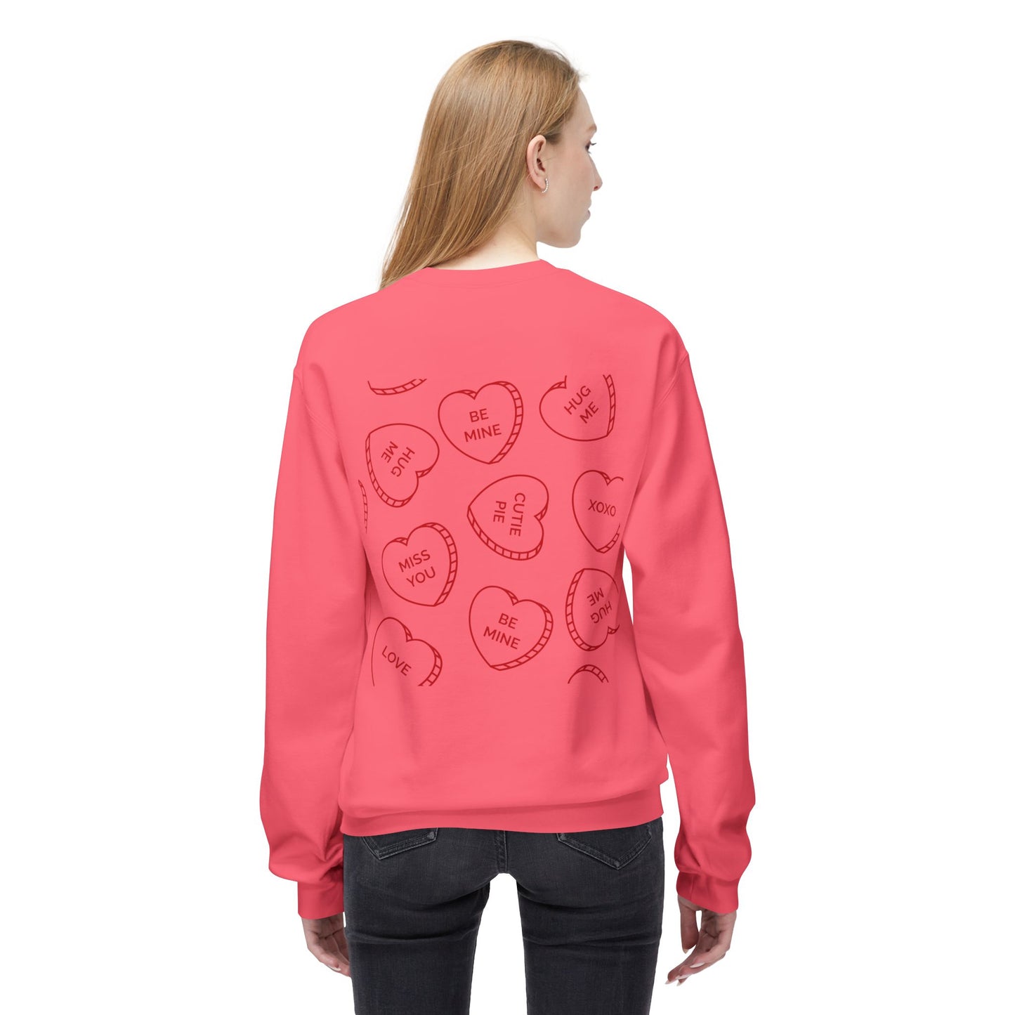 Love You Unisex Midweight Softstyle Fleece Crewneck Sweatshirt