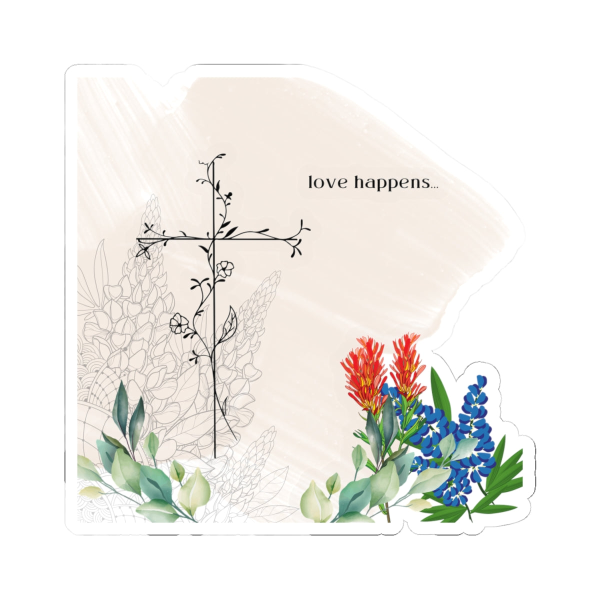 Love Happens- Sticker