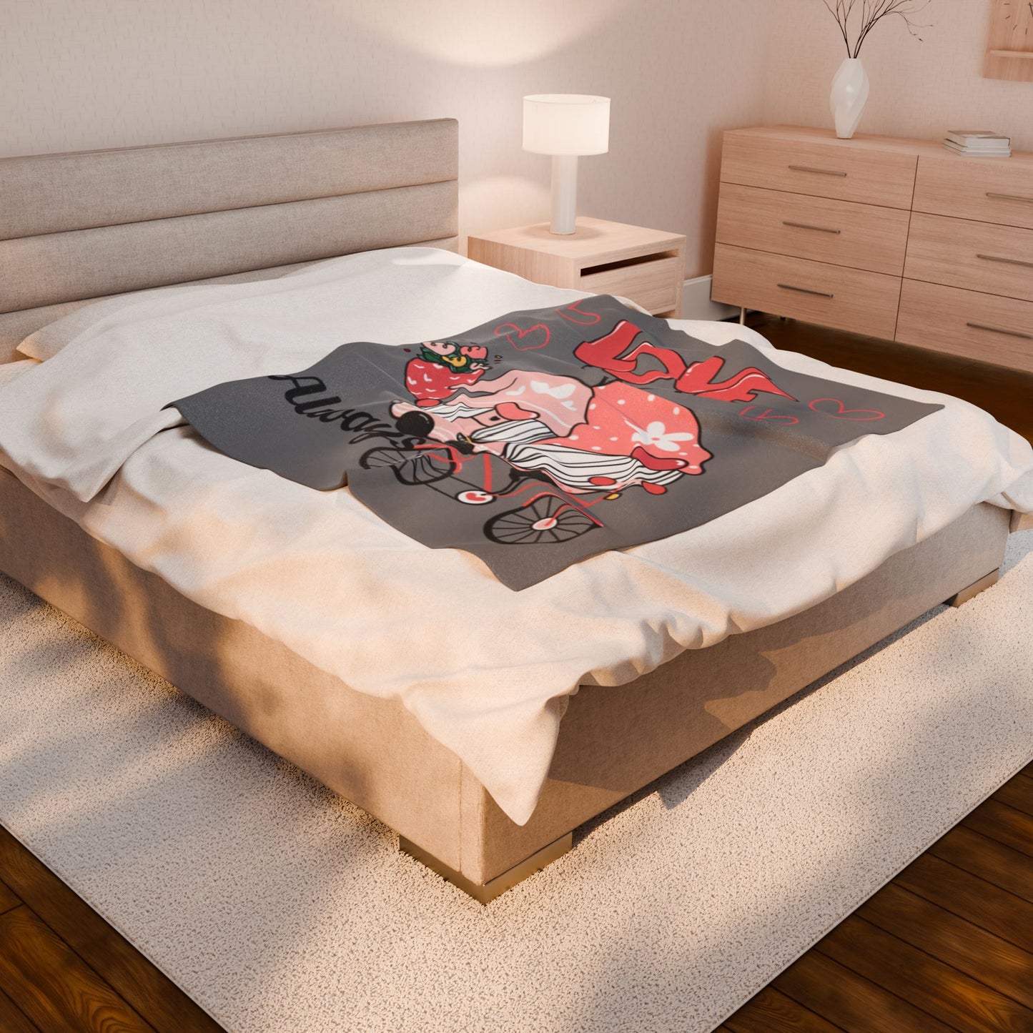 Love Always Velveteen Plush Blanket
