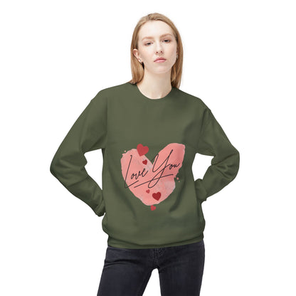 Love You Unisex Midweight Softstyle Fleece Crewneck Sweatshirt