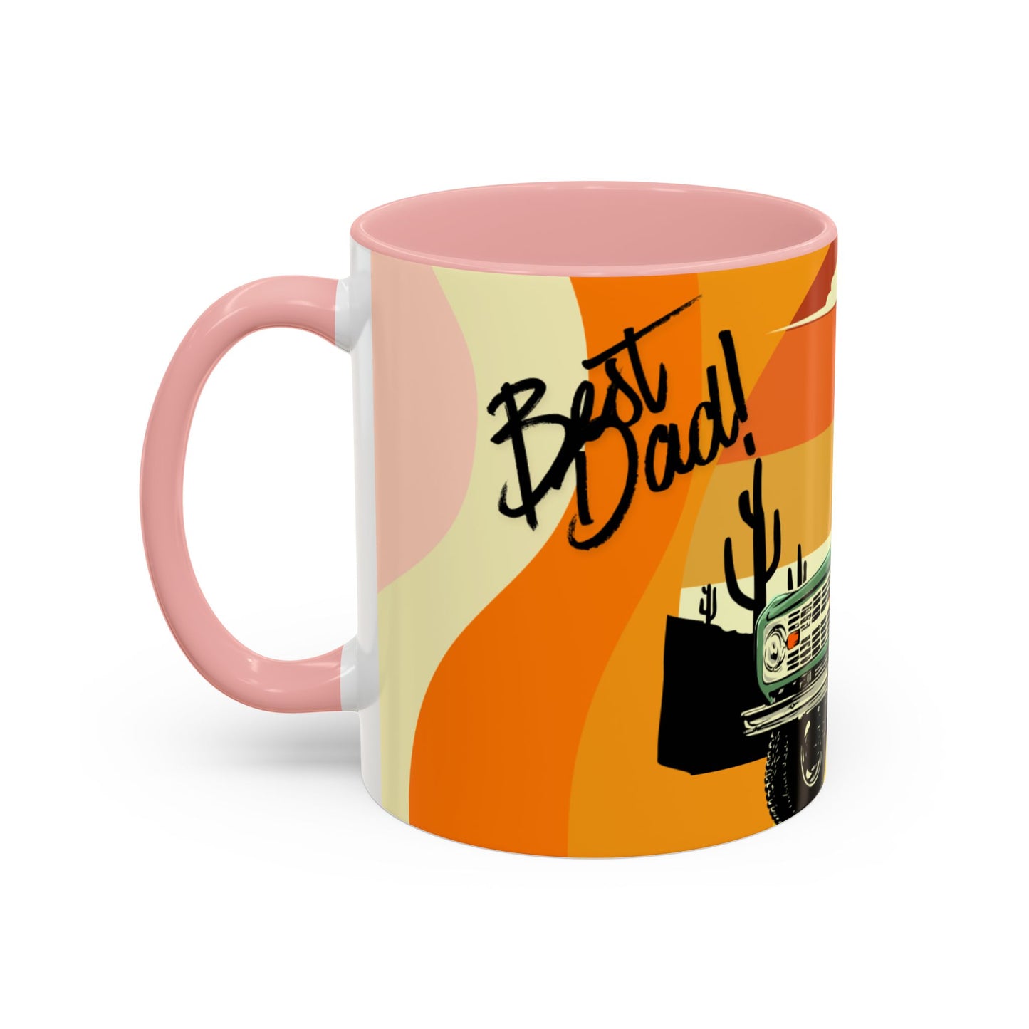 Vintage Off-Road Truck Coffee Mug — Desert Sunset Accent