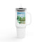Dad Time 40oz Insulated Travel Mug – Scenic Nature Tumbler with Handle