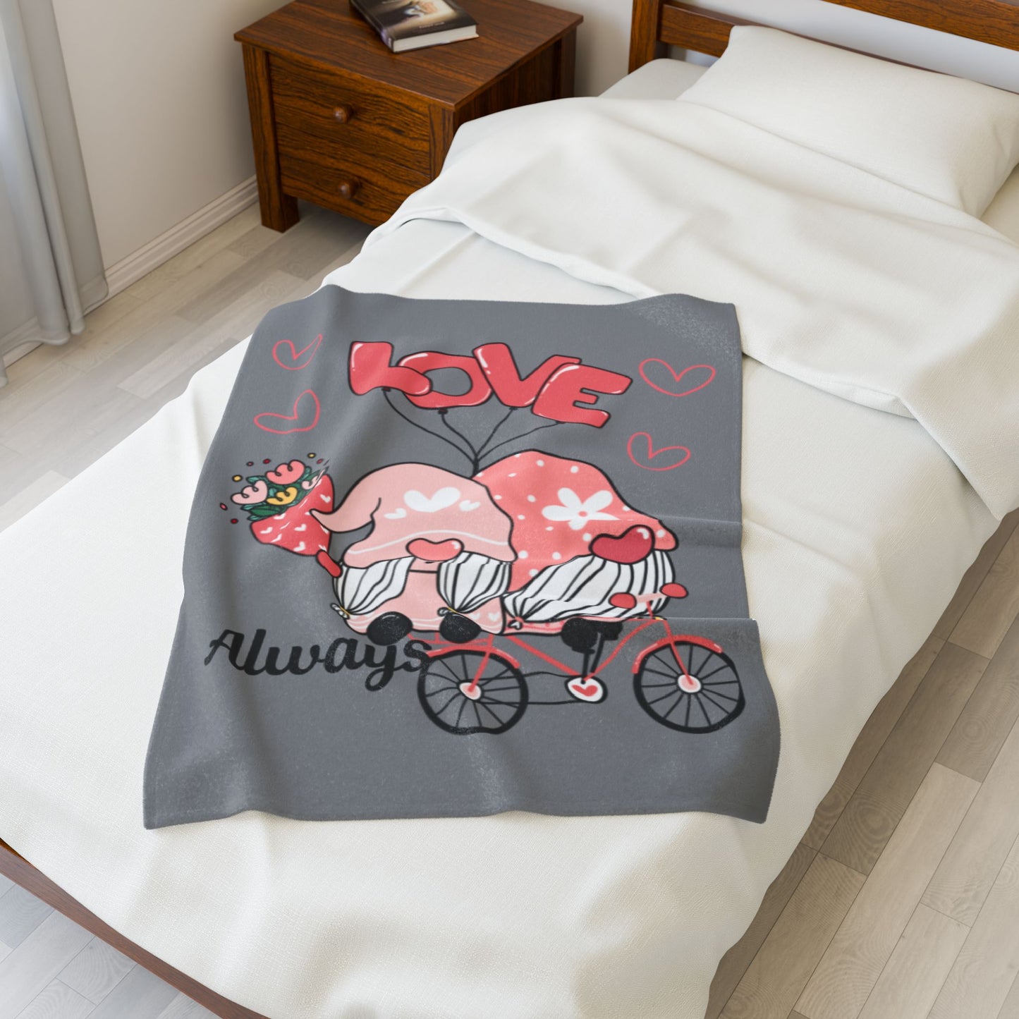 Love Always Velveteen Plush Blanket