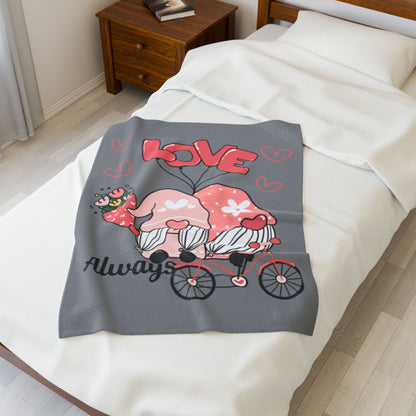 Love Always Velveteen Plush Blanket