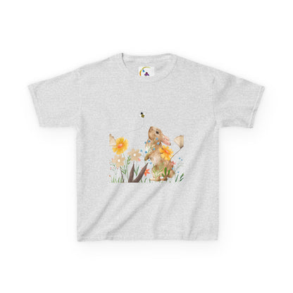 Bunny Ears and Flowers Graphic Tee - Perfect for Spring Celebrations