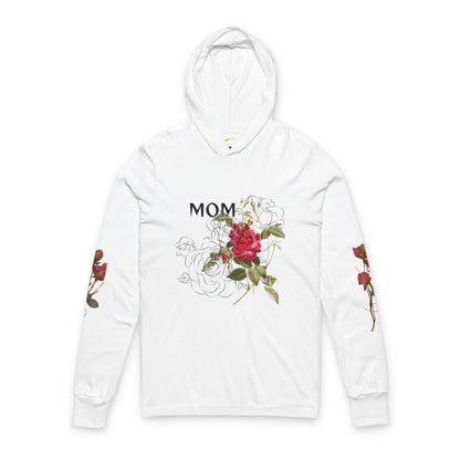 Mom Floral Hoodie - Unisex Long Sleeve Tee for Mother's Day