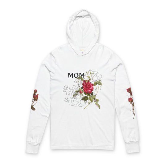 Mom Floral Hoodie - Unisex Long Sleeve Tee for Mother's Day