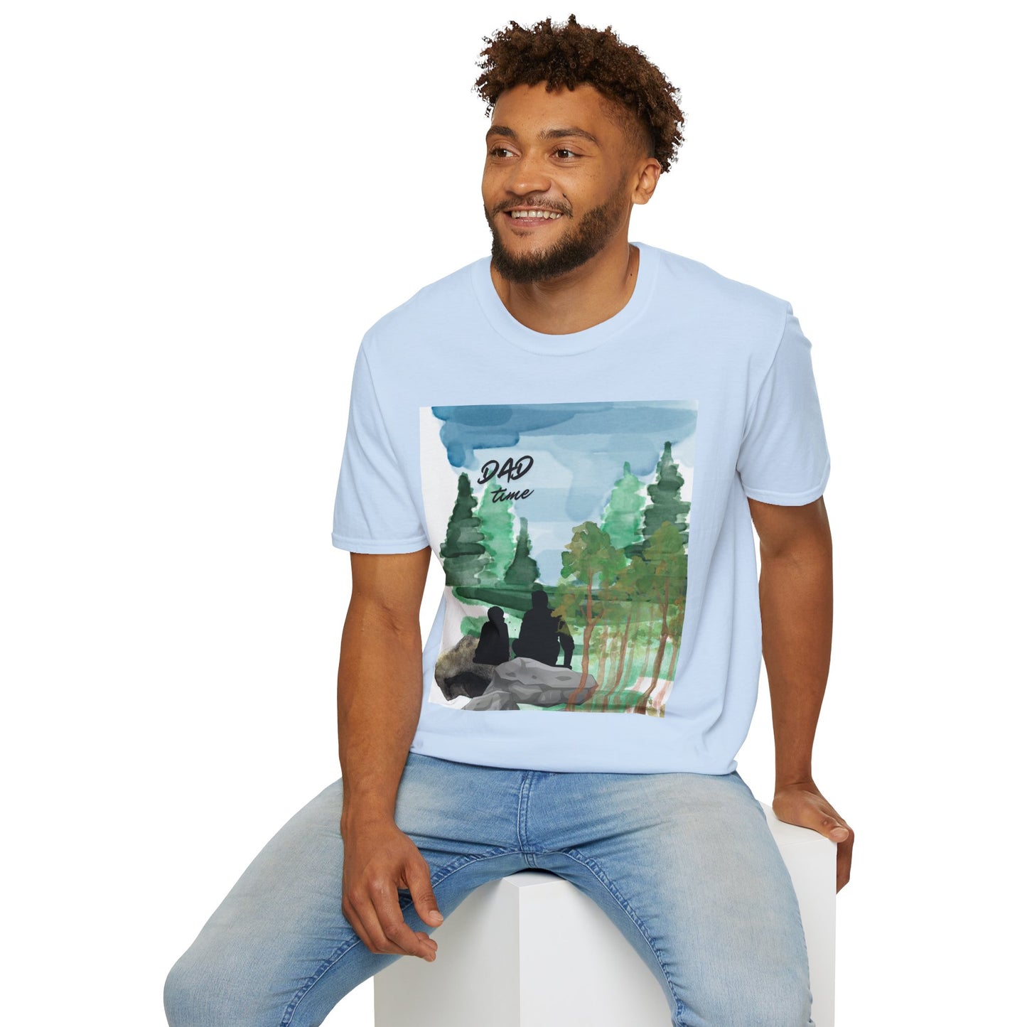 Dad Time T‑Shirt — Outdoorsy Camping Forest Tee