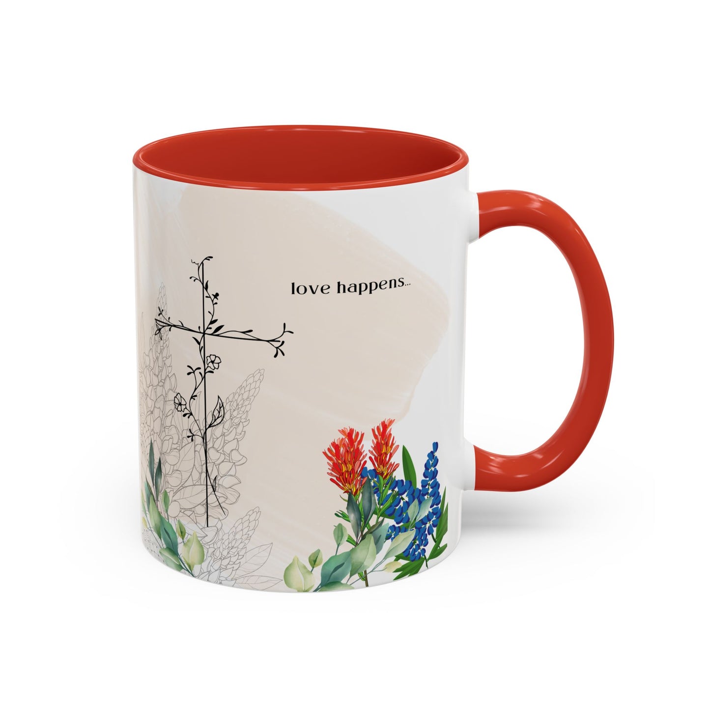 Love Happens Coffee Mug - 11oz & 15oz, Perfect Gift for Home & Special Occasions