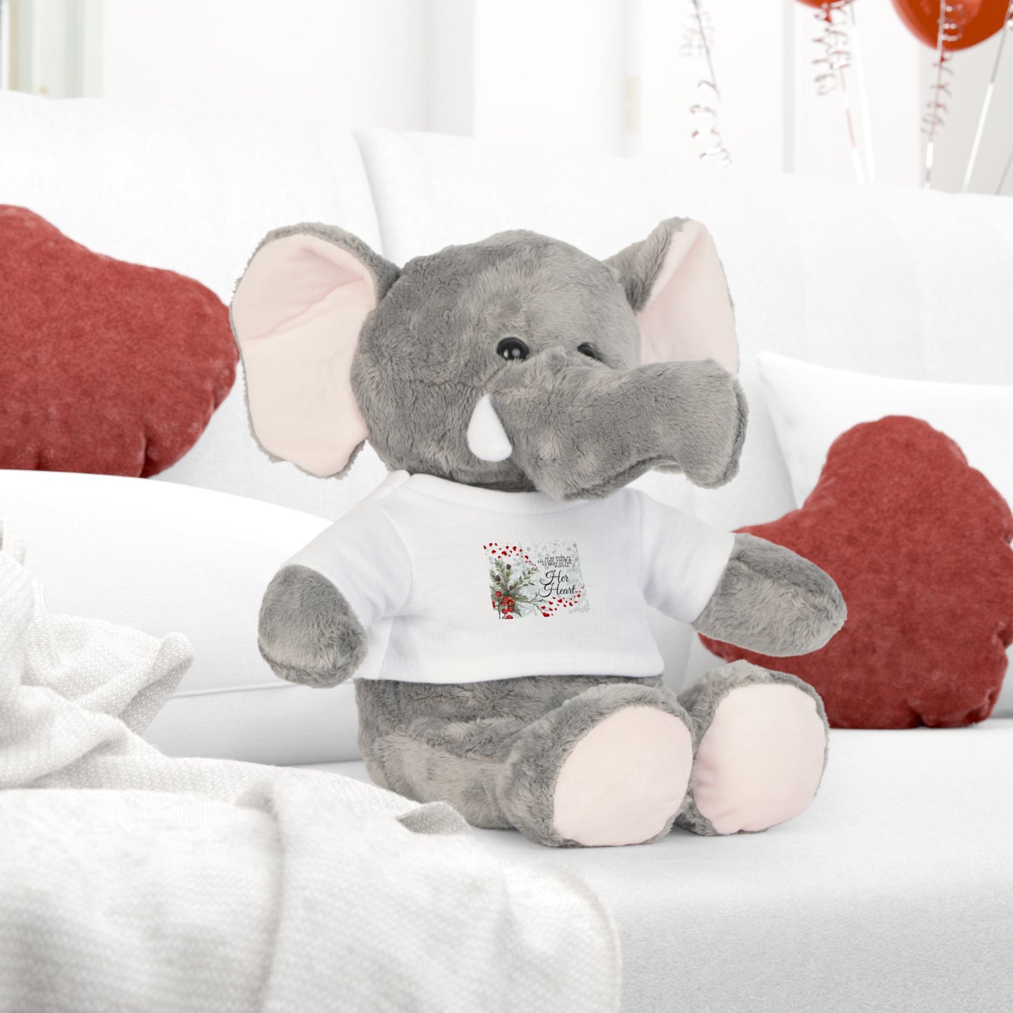 Her Heart Plush Toy with 'Have Courage' T‑Shirt