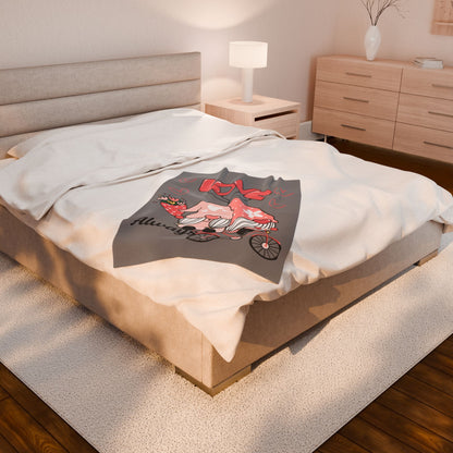 Love Always Velveteen Plush Blanket