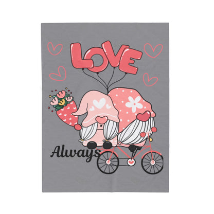 Love Always Velveteen Plush Blanket