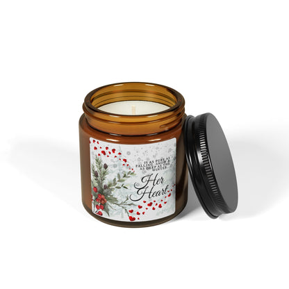 'She Is As Deep As The Winter' Scented Soy Candle — Amber Jar (Multi-Size)