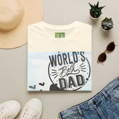World's Best Dad T-Shirt — Father & Child Silhouette Gift
