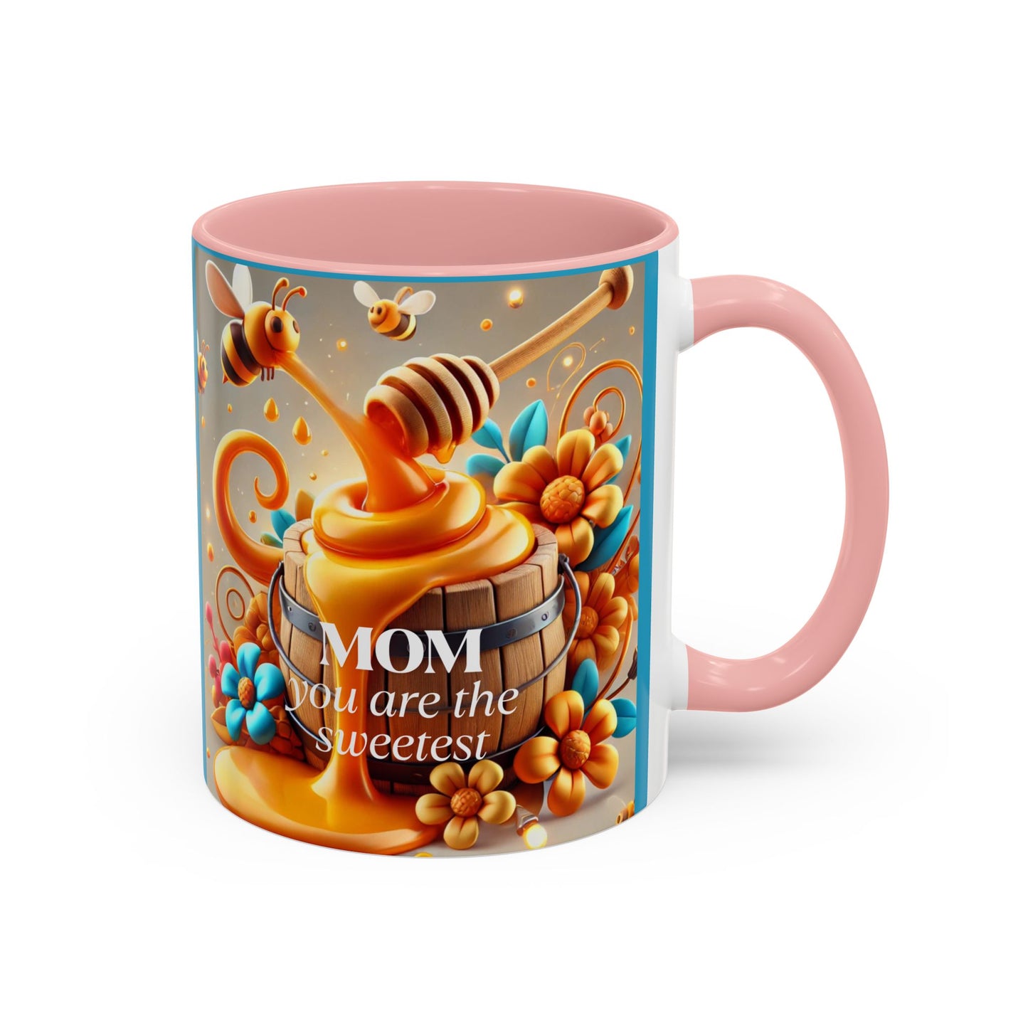 Sweetest Mom Coffee Mug - Bee & Honey Design - Perfect Gift for Mother's Day