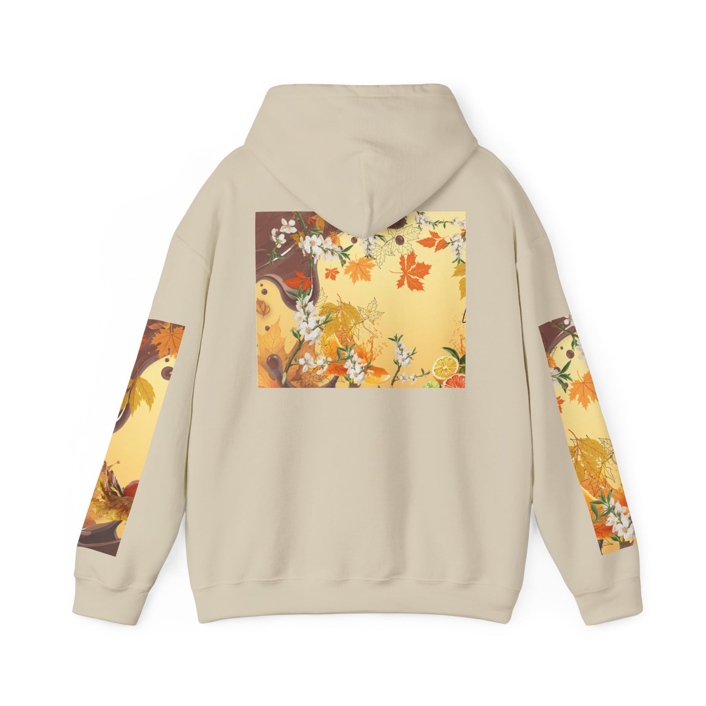 Whispering Maple Hooded Sweatshirt, Cozy Fall Hoodie, Unisex Sweatshirt for Nature Lovers, Perfect Gift for Thanksgiving, Leaf Print Sweatshirt