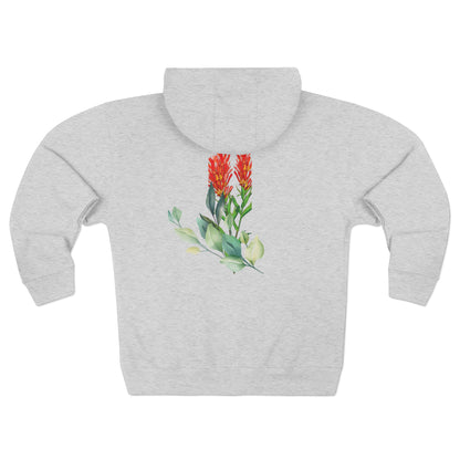 Texas MOM-Floral Unisex Zip Hoodie - Comfortable and Stylish