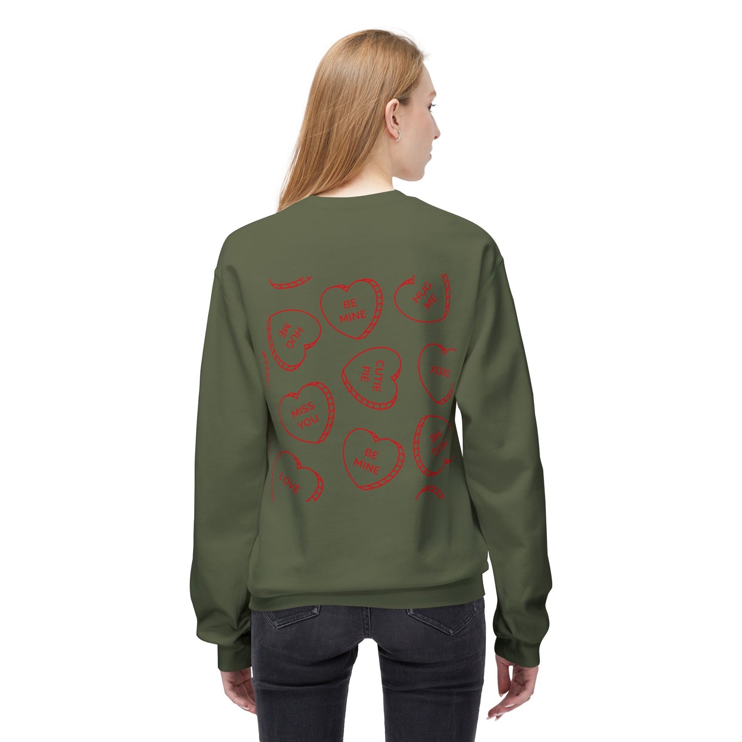 Love You Unisex Midweight Softstyle Fleece Crewneck Sweatshirt