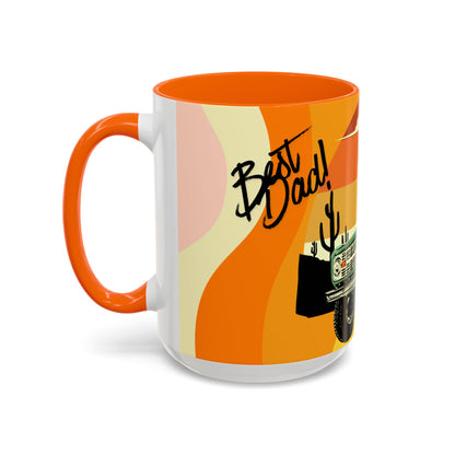 Vintage Off-Road Truck Coffee Mug — Desert Sunset Accent