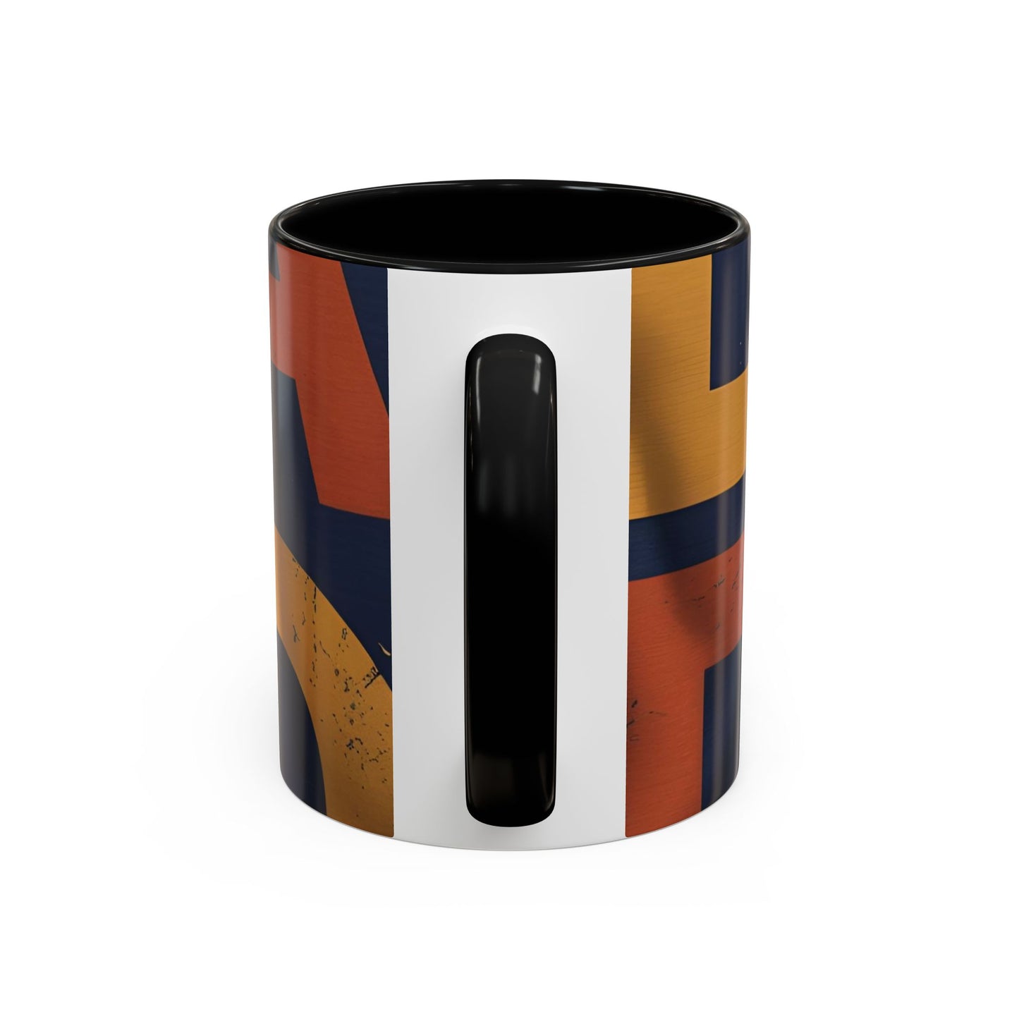 Retro Dad Coffee Mug — Retro Block Letters Accent Mug (11/15 oz)