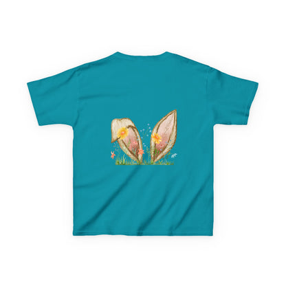 Bunny Ears and Flowers Graphic Tee - Perfect for Spring Celebrations