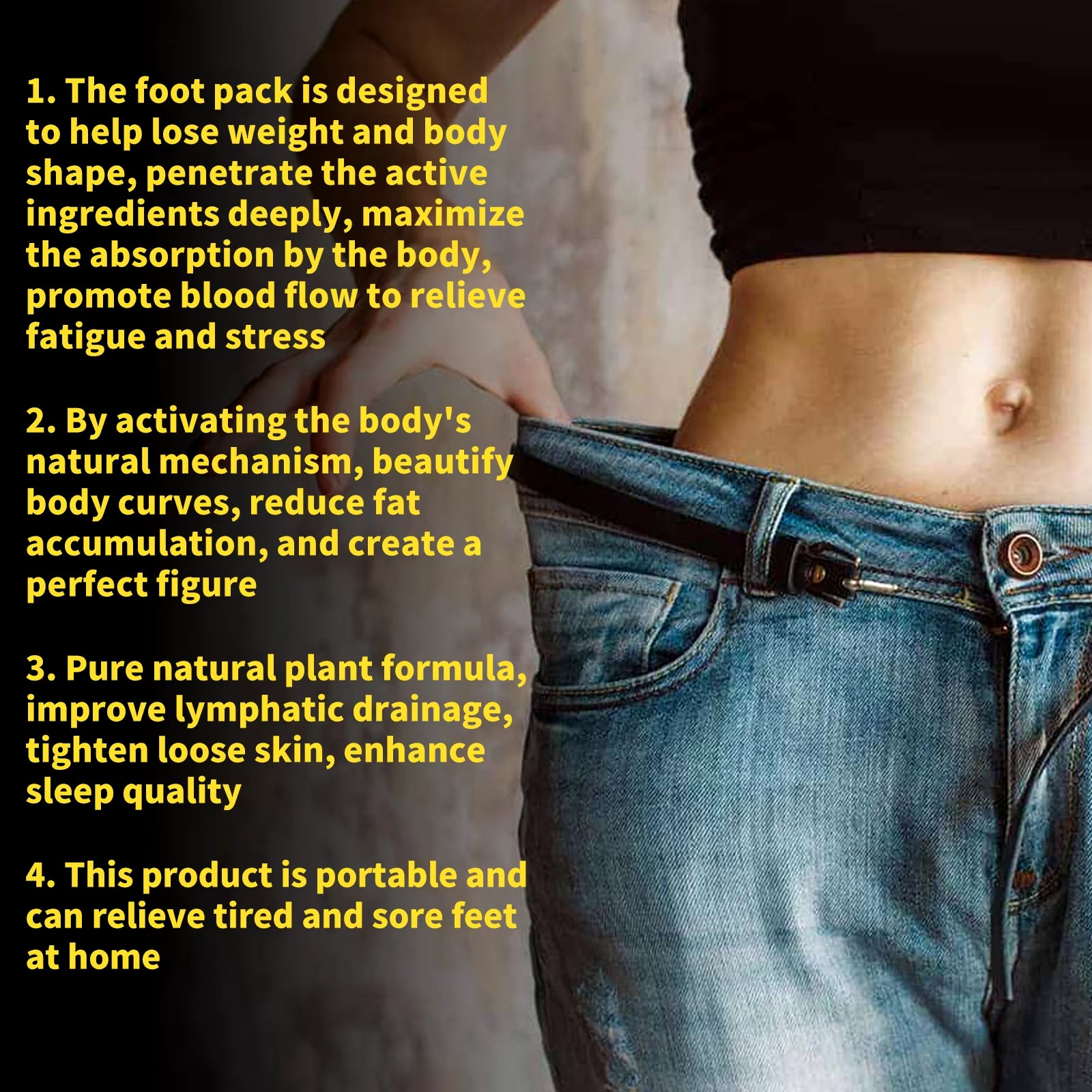 5Pcs Fat Burning Foot Bath Salt Soak Fast Slimming Ginger Soak Detox Detox Foot Loss Body Health Weight Care Stress Relax