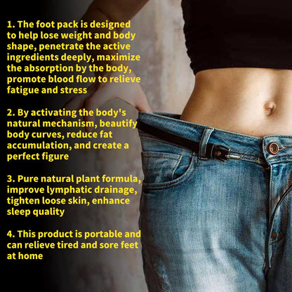 5Pcs Fat Burning Foot Bath Salt Soak Fast Slimming Ginger Soak Detox Detox Foot Loss Body Health Weight Care Stress Relax