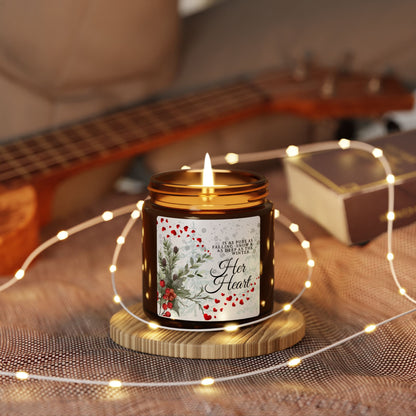 'She Is As Deep As The Winter' Scented Soy Candle — Amber Jar (Multi-Size)