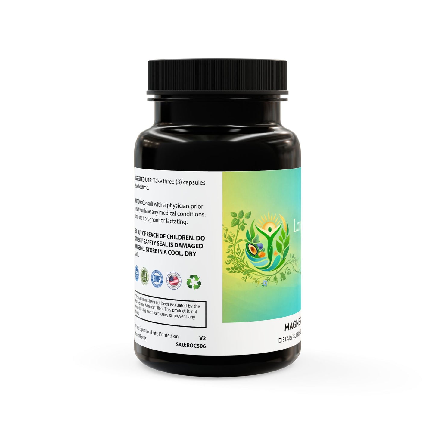 Magnesium Zinc Supplement (90 Capsules)