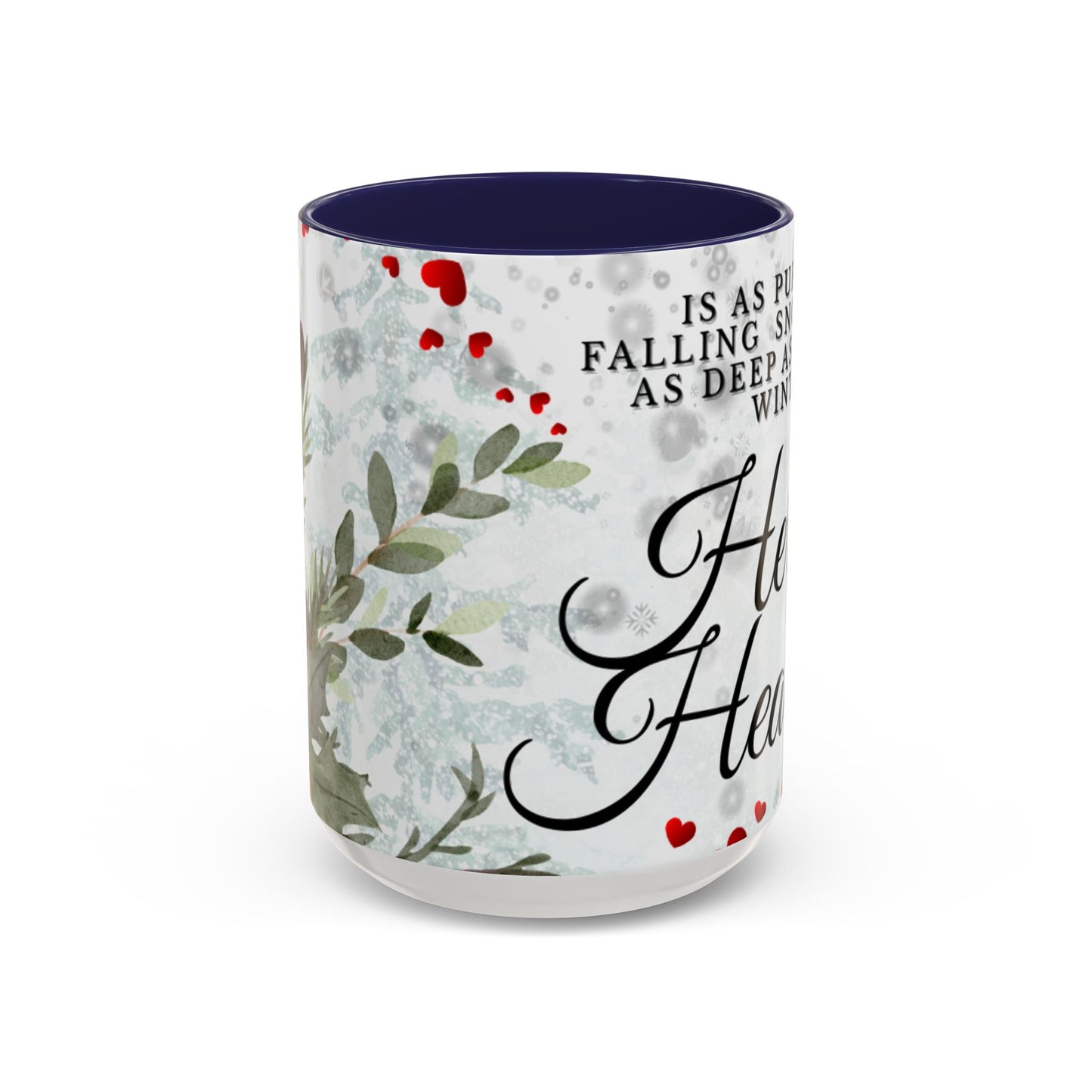 Mug — 'Her Heart' Inspirational Winter Coffee Mug (Accent, 11/15oz)